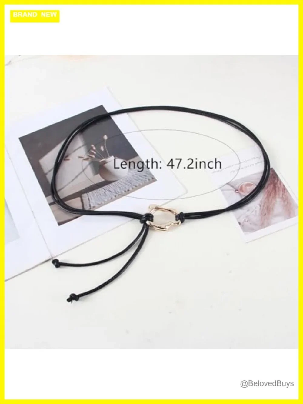 Faux Leather Rope Belt for Women, Adjustable Tie Waist Dress Belts